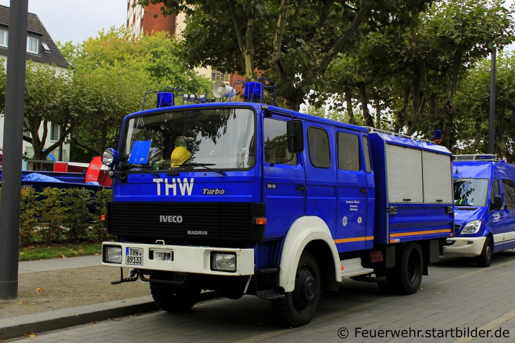 Fahrzeug (THW 89133) des THW Oberhausen.
Aufgenommen beim Blaulichttag 2012 in Oberhausen,29.9.2012.