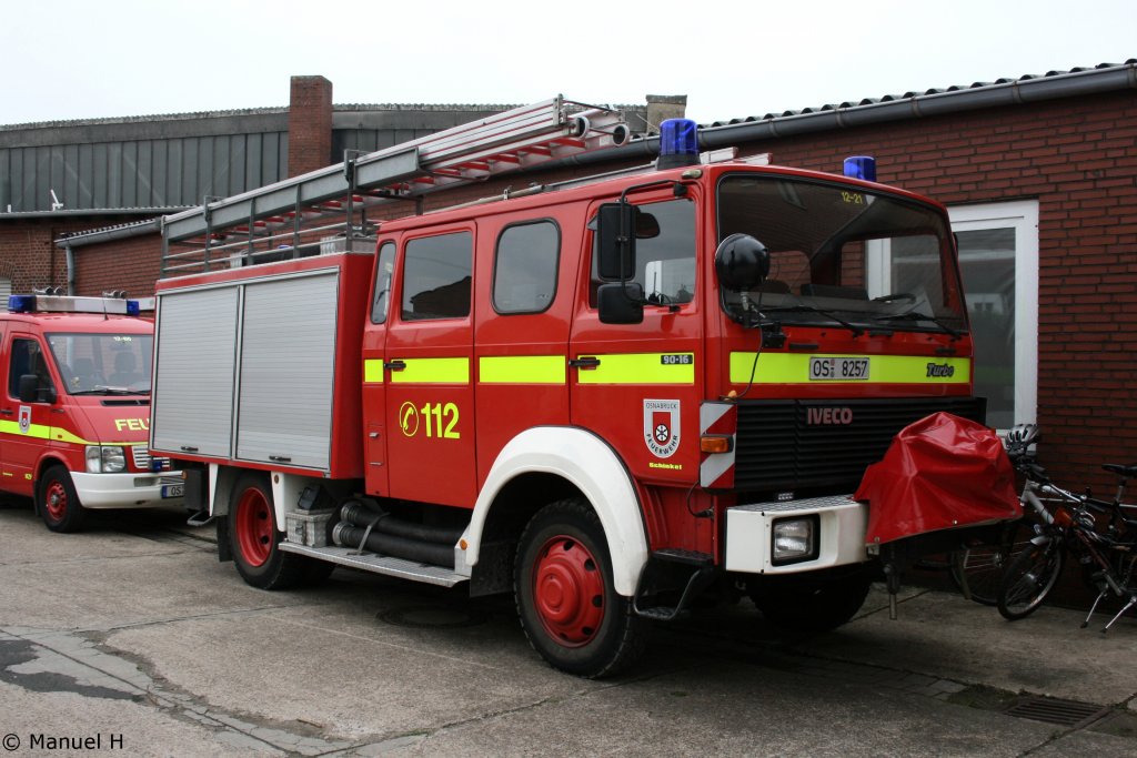 LF 16TS (OS 8257) auf IVECO 90-16AW Turbo der Feuerwehr Osnabr�ck
Aufgenommen in Osnabr�ck am 19.9.2010.