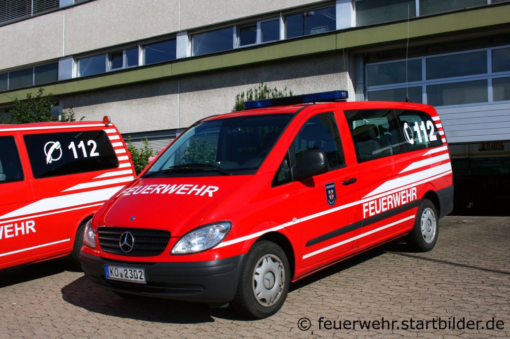 MTW der Feuerwehr Koblenz mit Esser Aufbau.
Aufgenommen beim Tag der Offenen T�r der FW Koblenz, 28.8.2011.