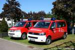 Hier sind zwei MTF der Feuerwehr Bottrop zusehen.